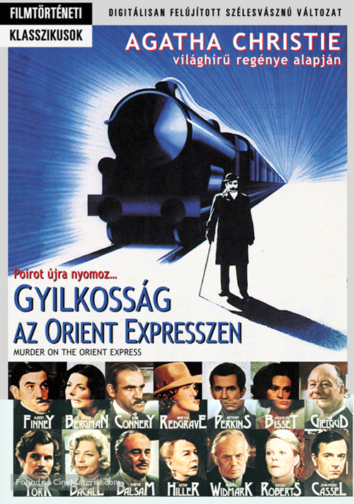 Murder on the Orient Express - Hungarian DVD movie cover