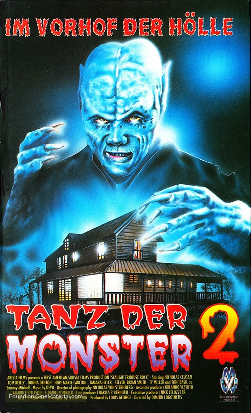 Slaughterhouse Rock - German VHS movie cover