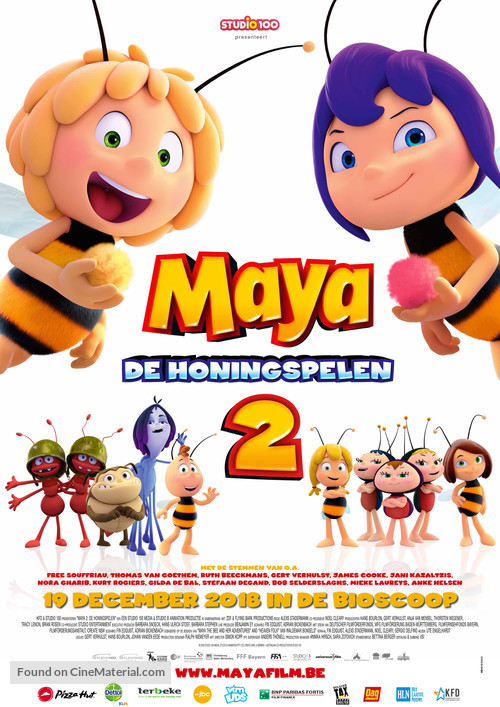 Maya the Bee: The Honey Games - Belgian Movie Poster