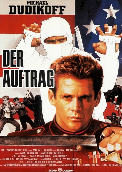 American Ninja 2: The Confrontation - German Movie Poster