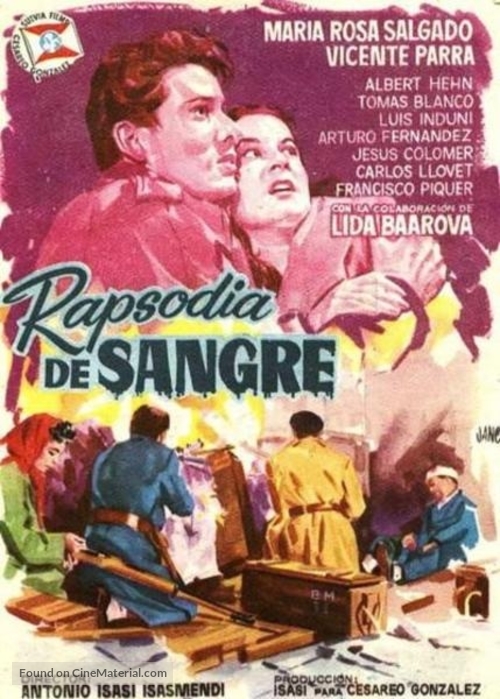 Rapsodia de sangre - Spanish Movie Poster