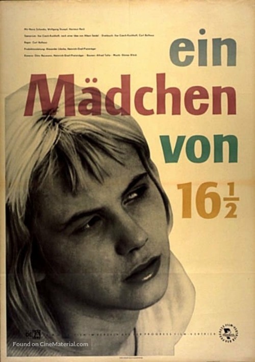 Ein M&auml;dchen von 16 &frac12; - German Movie Poster