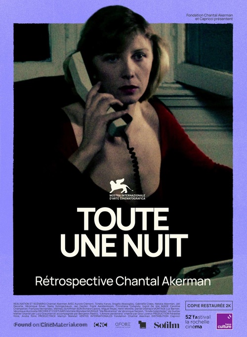 Toute une nuit - French Re-release movie poster