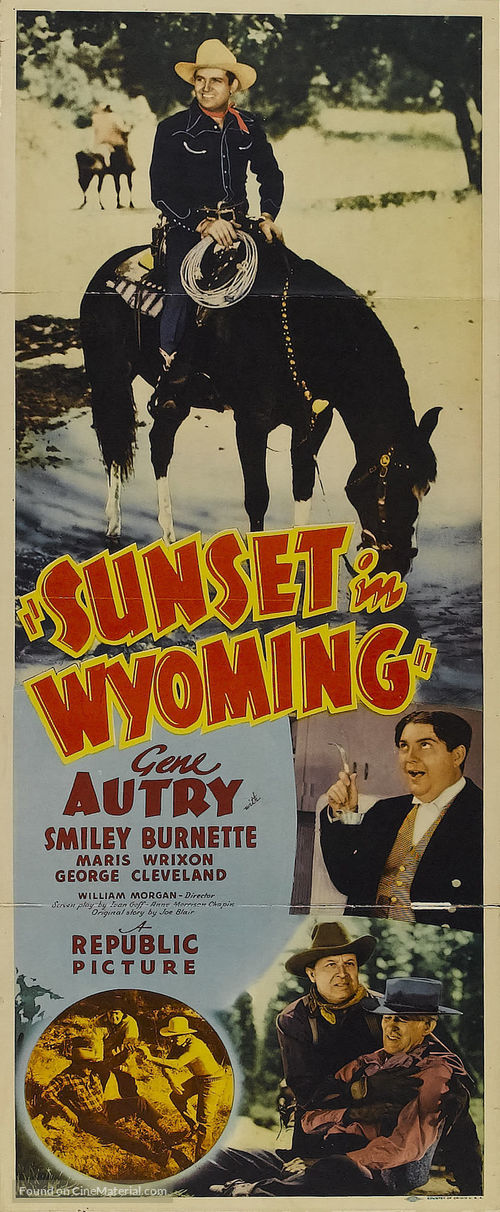 Sunset in Wyoming - Movie Poster