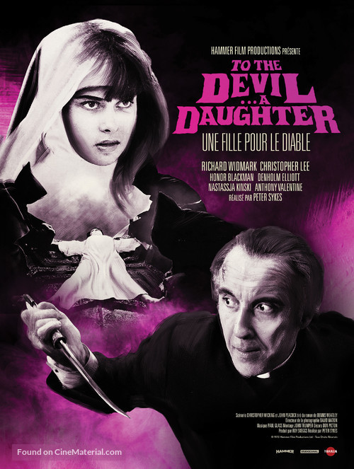 To the Devil a Daughter - French Re-release movie poster