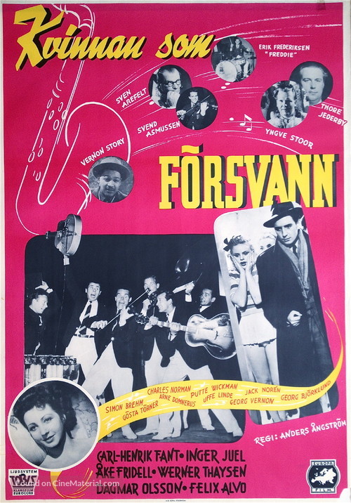 Kvinnan som f&ouml;rsvann - Swedish Movie Poster