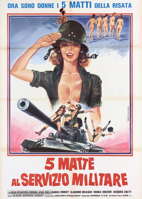 Les filles du r&eacute;giment - Italian Movie Poster