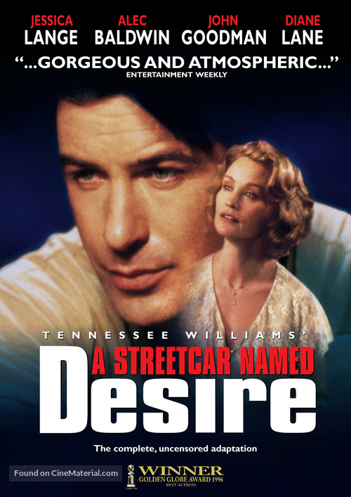 A Streetcar Named Desire - British DVD movie cover