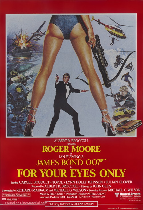 For Your Eyes Only - British Movie Poster