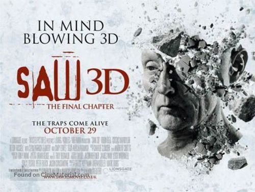Saw 3D - British Movie Poster