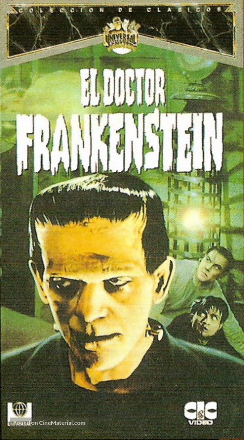 Frankenstein - Spanish VHS movie cover