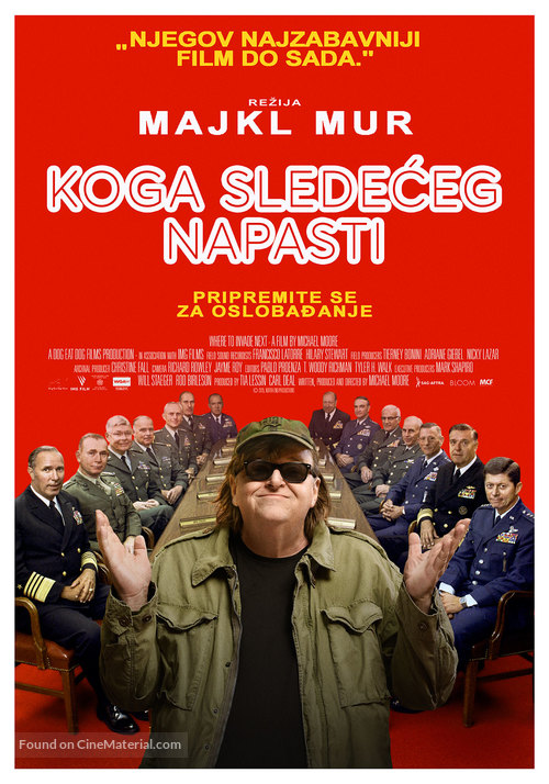 Where to Invade Next - Serbian Movie Poster
