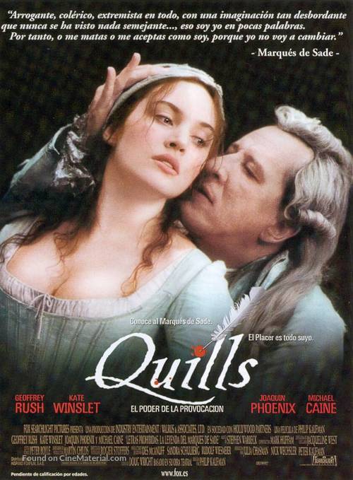 Quills - Spanish Movie Poster