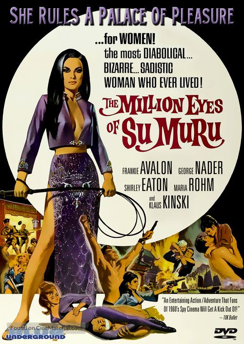 The Million Eyes of Sumuru - DVD movie cover