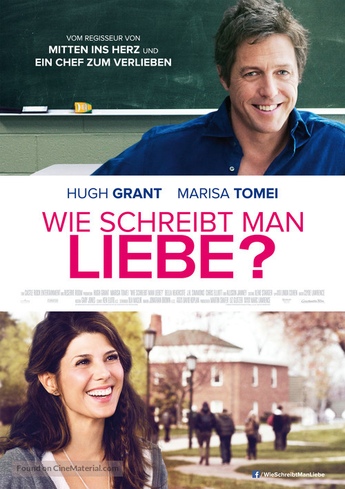 The Rewrite - German Movie Poster