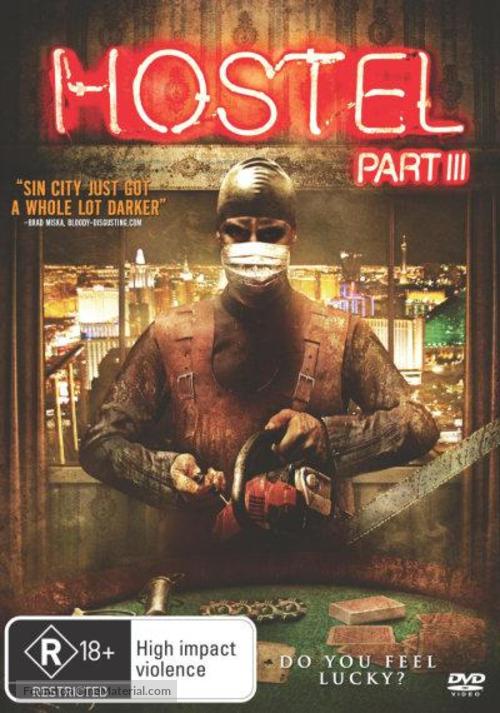 Hostel: Part III - Australian DVD movie cover