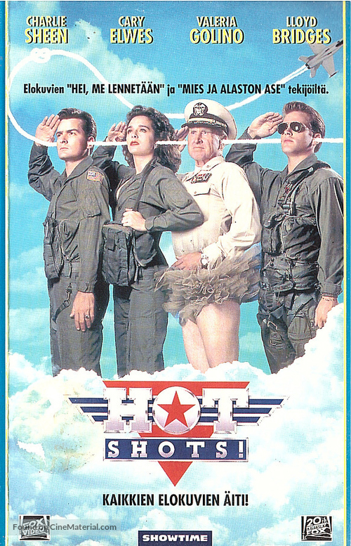 Hot Shots - Finnish VHS movie cover