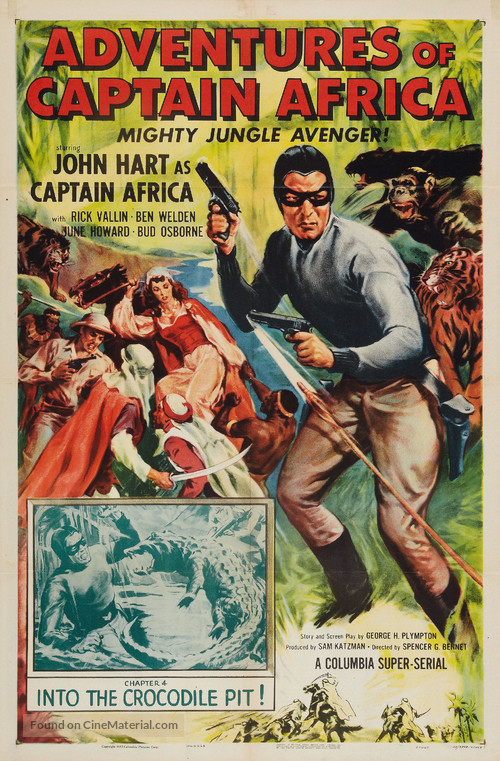 Adventures of Captain Africa, Mighty Jungle Avenger! - Movie Poster