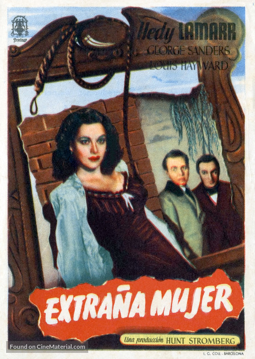 The Strange Woman - Spanish Movie Poster