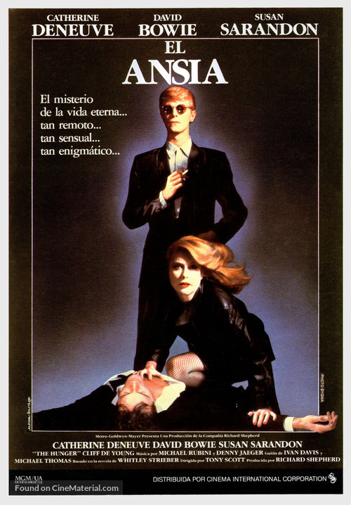 The Hunger - Spanish Movie Cover