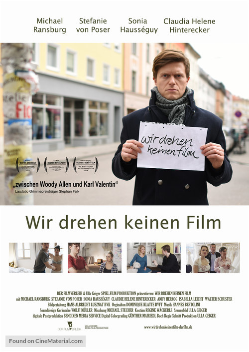 We&#039;re Not Shooting a Film - German Movie Poster