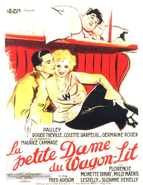 La petite dame du wagon-lit - French Movie Poster
