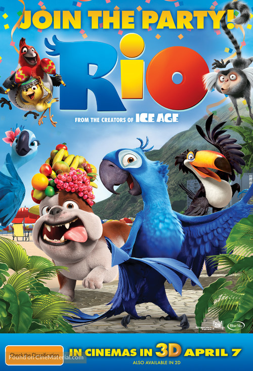 Rio - Australian Movie Poster