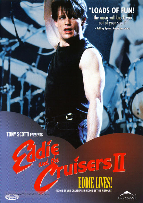 Eddie and the Cruisers II: Eddie Lives! - Canadian DVD movie cover