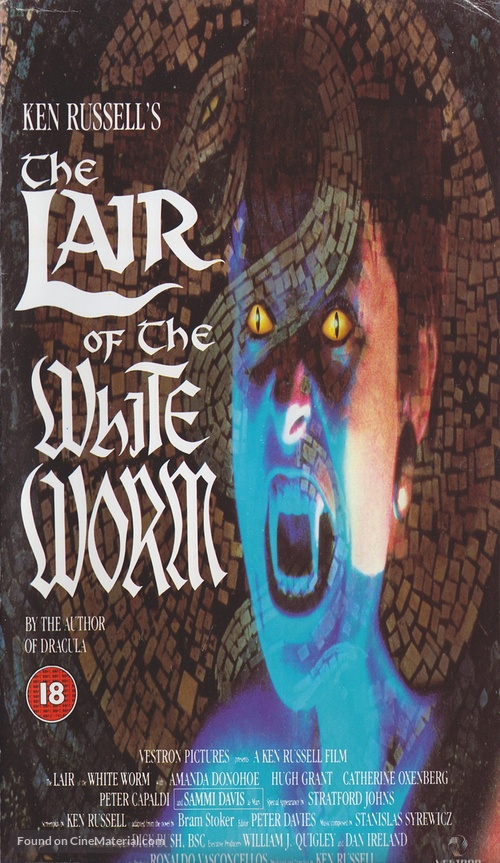 The Lair of the White Worm - British VHS movie cover