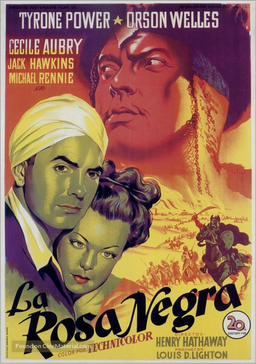 The Black Rose - Spanish Movie Poster