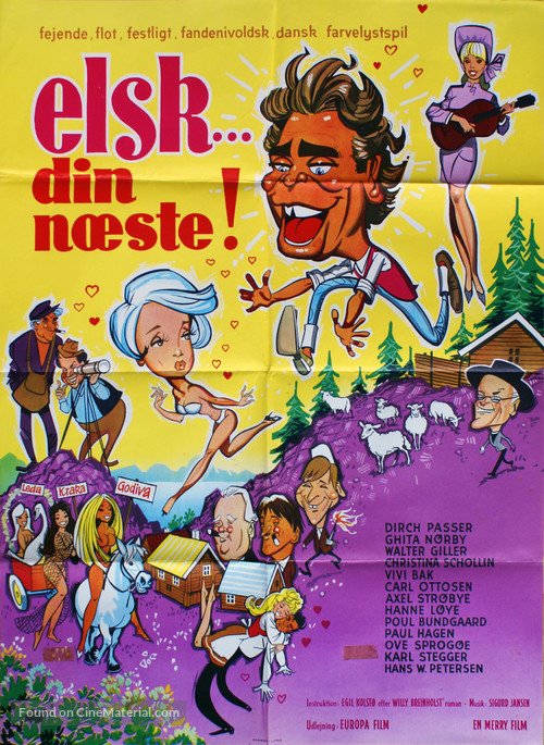 Elsk... din n&aelig;ste! - Danish Movie Poster