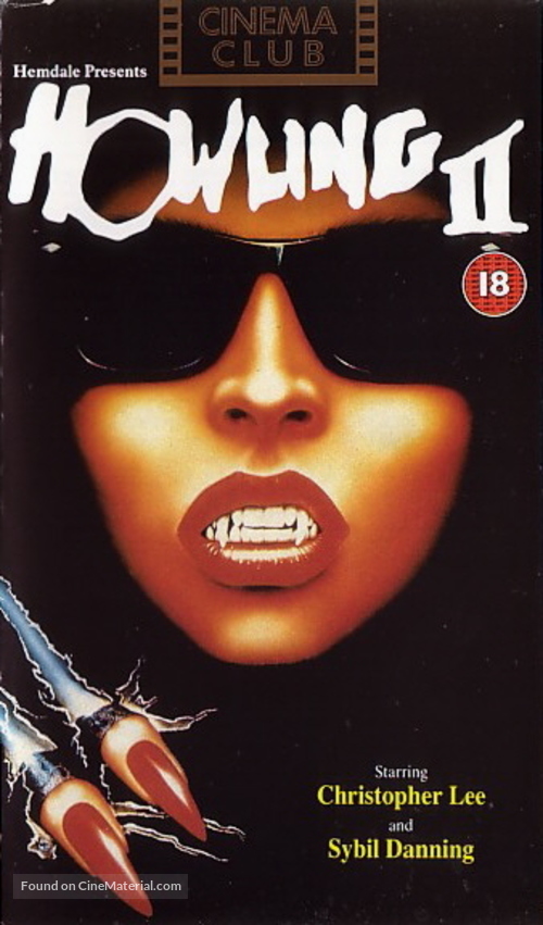 Howling II: Stirba - Werewolf Bitch - British VHS movie cover