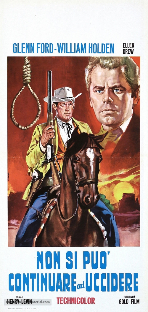 The Man from Colorado - Italian Movie Poster