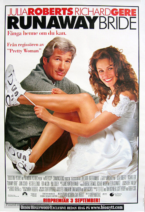 Runaway Bride - Swedish Movie Poster