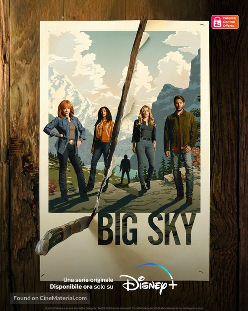 &quot;The Big Sky&quot; - Italian Movie Poster