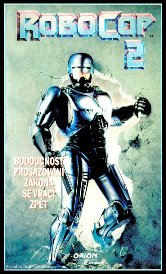 RoboCop 2 - Czech VHS movie cover