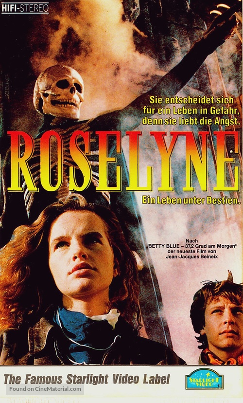 Roselyne et les lions - German VHS movie cover