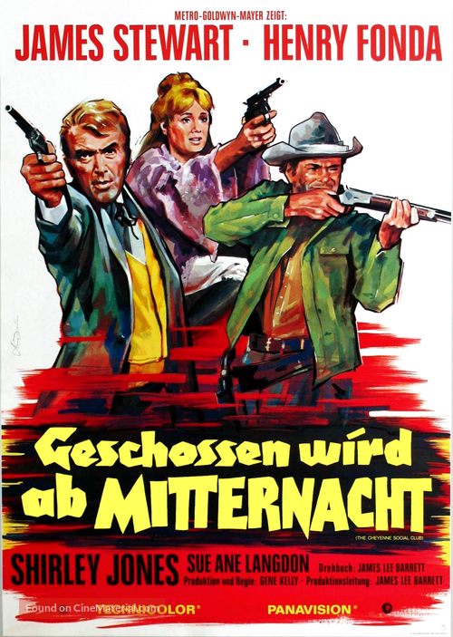 The Cheyenne Social Club - German Movie Poster