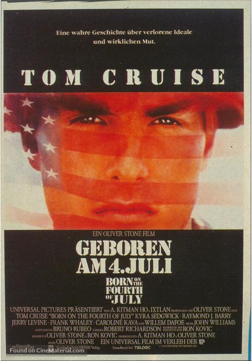 Born on the Fourth of July - German Movie Poster