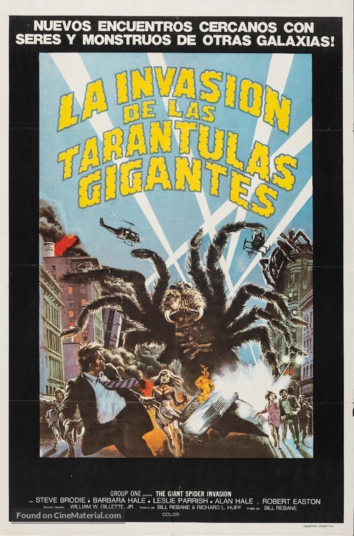 The Giant Spider Invasion - Argentinian Movie Poster