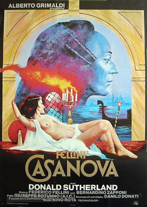 Il Casanova di Federico Fellini - Swedish Movie Poster