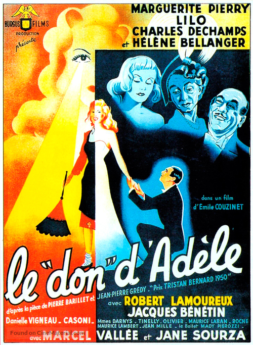Le don d&#039;Ad&egrave;le - French Movie Poster
