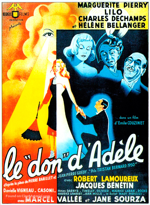 Le don d'Ad&egrave;le - French Movie Poster
