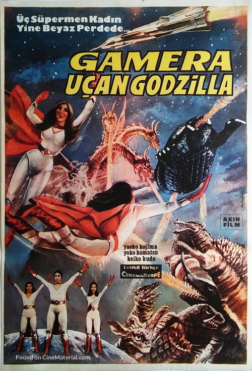 Uchu kaij&ucirc; Gamera - Turkish Movie Poster