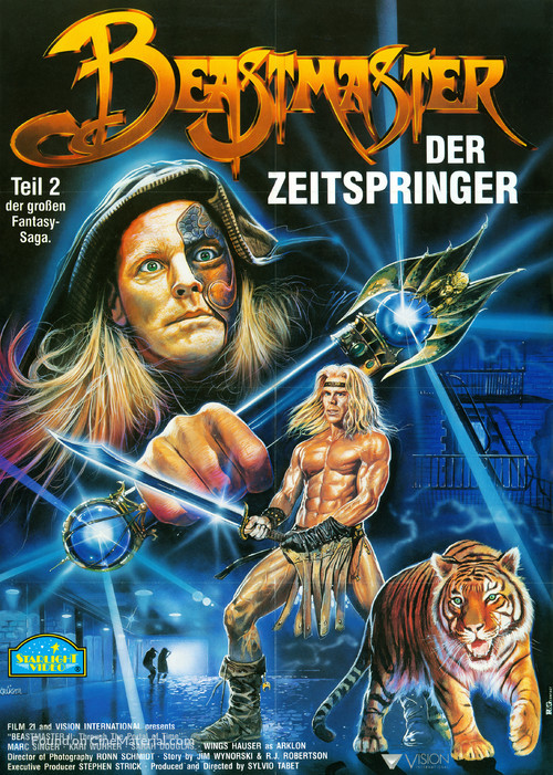 Beastmaster 2: Through the Portal of Time - German Movie Poster