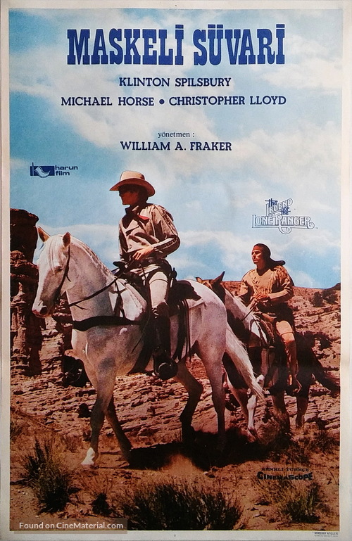 The Legend of the Lone Ranger - Turkish Movie Poster