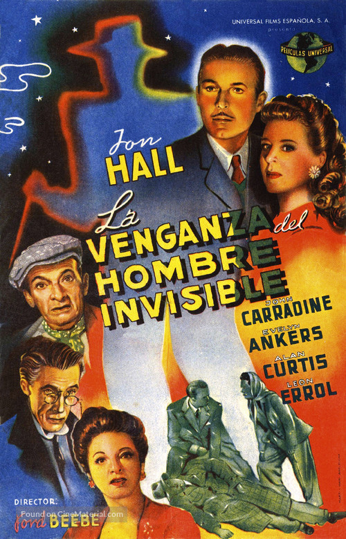 The Invisible Man&#039;s Revenge - Spanish Movie Poster