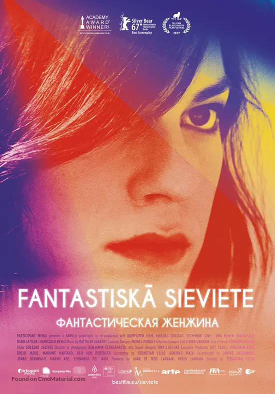 Una mujer fant&aacute;stica - Latvian Movie Poster