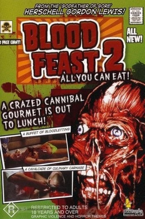 Blood Feast 2: All U Can Eat - Australian DVD movie cover