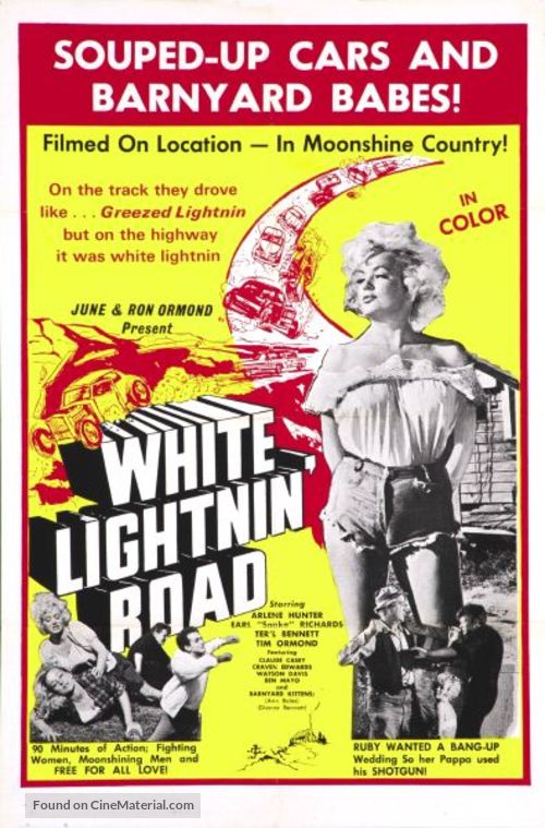 White Lightnin&#039; Road - Movie Poster